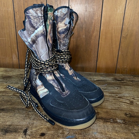 NIKE SF Air Force 1 High Realtree Black Size 10.5 M - Rare Find! - Picture 8 of 9